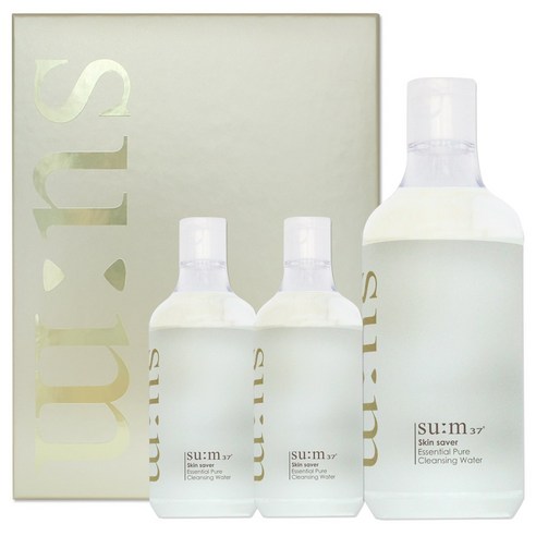 숨37도 스킨 세이버 에센셜 퓨어 클렌징 워터 기획세트 /본품 400ml+증정100mlx2ea