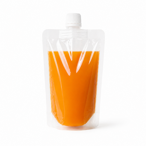 스파우트 파우치 투명 음료파우치 쥬스팩 음료팩 250ml 15파이 50매, 1세트