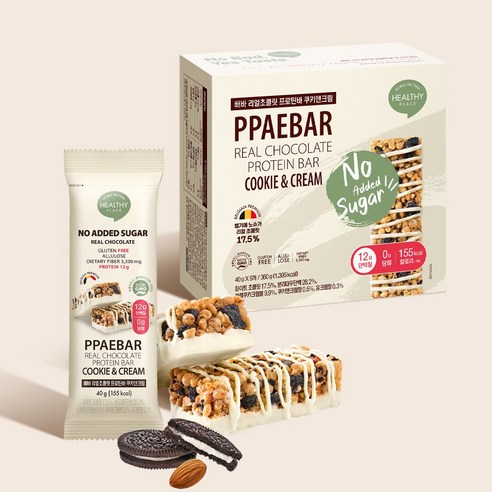 무가당 설탕X 빼바 리얼초콜릿 프로틴바 쿠키앤크림 360g, 1박스 맛있게 먹은 솔직 후기 - 상품 이미지 4