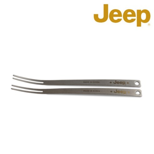 JEEP 오아시스 티탄 티포크 2pcs, 2개, 티타늄
