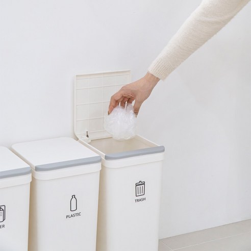 모노플랫 3단 분리수거함: 쾌적한 공간, 쉬운 분리수거의 시작!