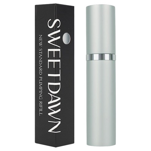 스윗던 뉴 스탠다드 펌핑식 충전 향수공병 5ml, 1개, 실버