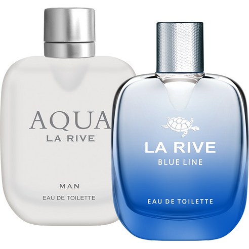 라리브 남성 향수 아쿠아 90ml + 블루라인 90ml 세트, 1세트