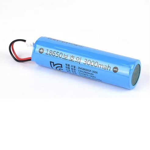 18650 배터리 3.6V 2950mAh 케이블 타입 무선선풍기 진공쌀통 수리용, 1개, ZM186501P-3000