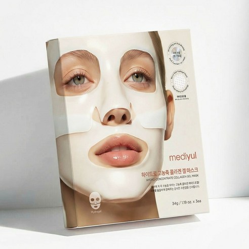 메디율 하이드로겔 고농축 콜라겐 겔 마스크 팩 얼굴 모공 탄력 보습 병풀 유래 엑소좀 이미지 4