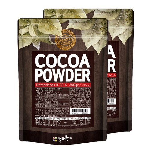 colorfood 코코아 파우더, 300g, 1개입, 2개
