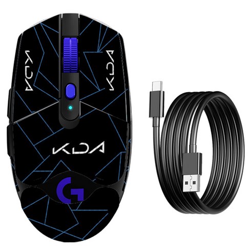 로지텍 G304 X 라이트 스피드 듀얼 모드 무선 게이밍 마우스, 블랙 KDA