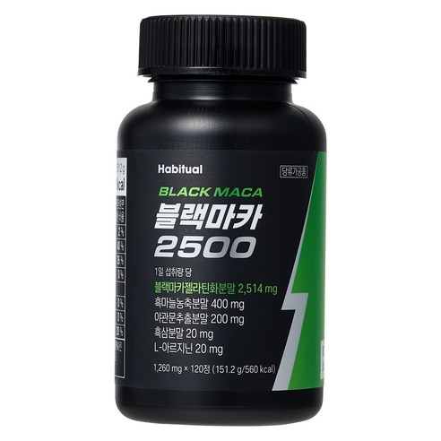 와이즐리 활력충전 페루산 블랙마카 2500, 1개, 120정
