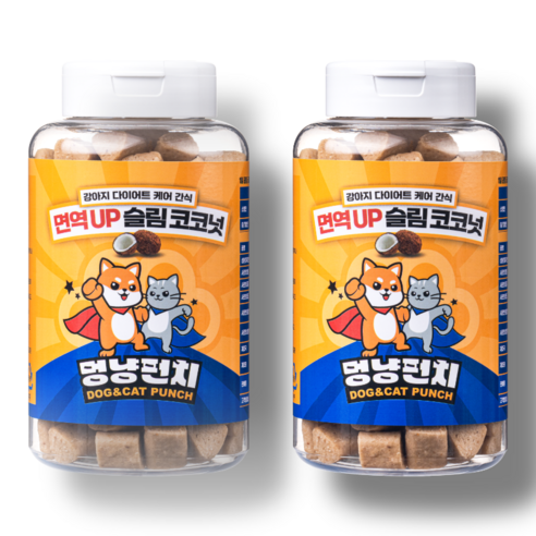 국내제조 레디펫고 강아지 다이어트 가수분해 유산균 간식 저알러지 영양 면역 건강한 트릿 개당 중량 × 맛 × 수량, 300g × 코코넛 × 2개 섬네일