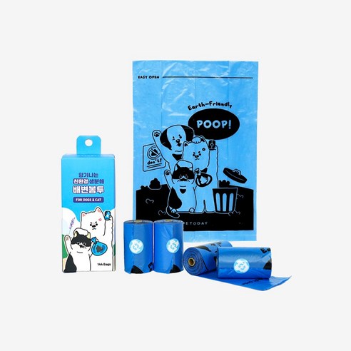 펫투데이 강아지 향기나는 산화 생분해 친환경 배변봉투 8롤(144매) 5... 솔직 후기 | 실사용자 리뷰 분석 - 상품 이미지 1