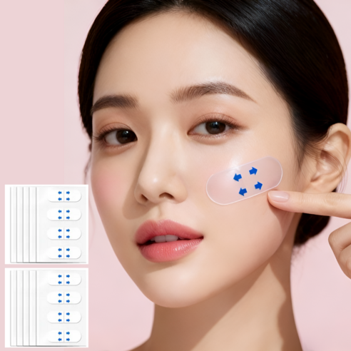 오데트 얼굴 페이스 리프팅 테이프 미간 주름 패치, 40매