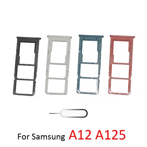 SD카드 케이스 갤럭시 A12 A125 A125F A125M A125N 전화 SIM 칩 트레이 슬롯 어 이미지