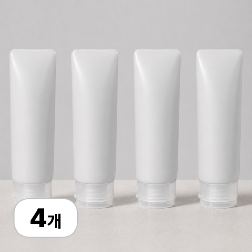 로멀리 똑딱이 화장품 소분 공병 50ml, 4개, 반투명