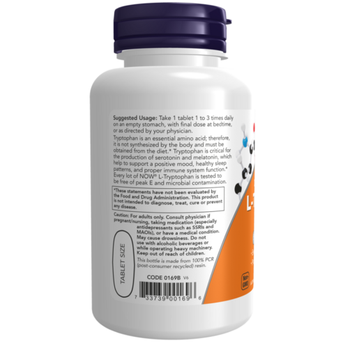 나우푸드 L-트립토판 1000mg 타블렛 맛있게 먹은 솔직 후기 - 상품 이미지 3