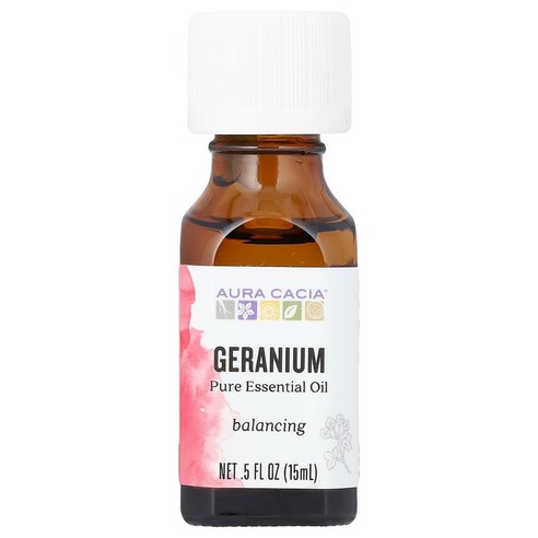 아우라카시아 퓨어 에센셜 오일 제라늄 15 ml(5 fl oz) 솔직 후기 | 실사용자 리뷰 분석 - 상품 이미지 1
