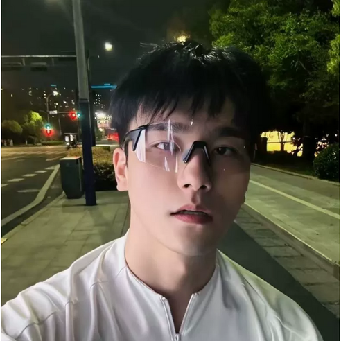 다알리아 자전거 고글 캠핑관종 등산 낚시 선글라스 미러 변색 골프 스포츠 안경테, 1개, 블랙테 변색