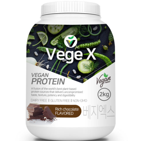 유당제로 비건 베지엑스 프로틴 2kg 식물성단백질보충제