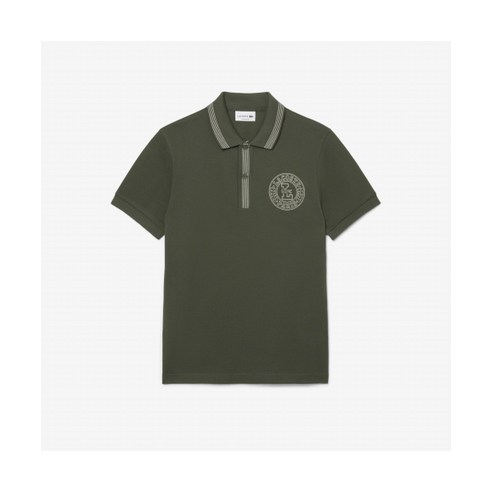 라코스테 LACOSTE 남성 퍼프 프린팅 반팔 폴로 카키 PH2527-55GHCF 323172 - 티셔츠 | 쿠팡