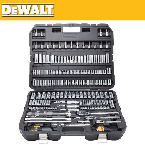 디월트 메카닉 툴 세트 DWMT75049 롱소켓 소켓 4-24mm 별소켓 192PCS, DPG58-1D(투명)