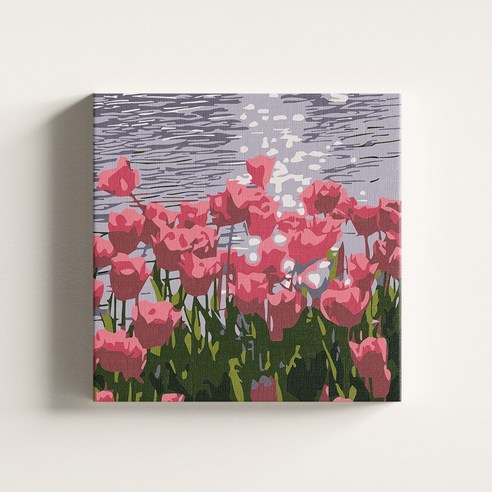diyee 피포페인팅 명화 그리기 20x20cm, 1개, A61 윤슬