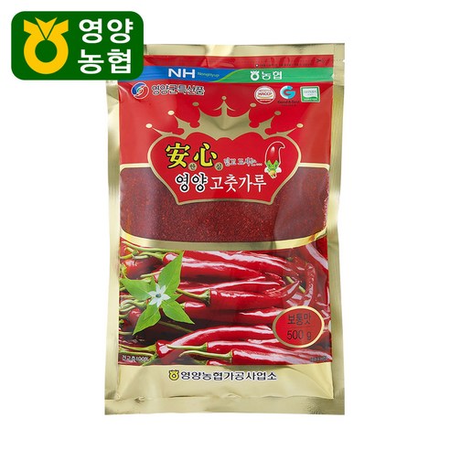 영양농협 2025년산 안심영양 고춧가루 보통맛 500g, 1개