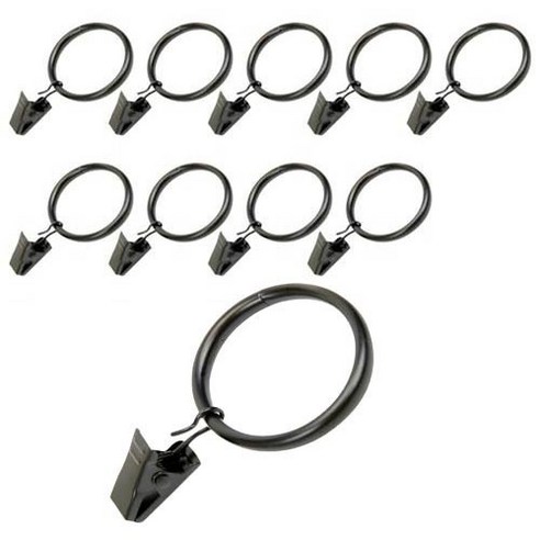 민스리빙 메탈 커튼집게링 32mm, 실버, 20개