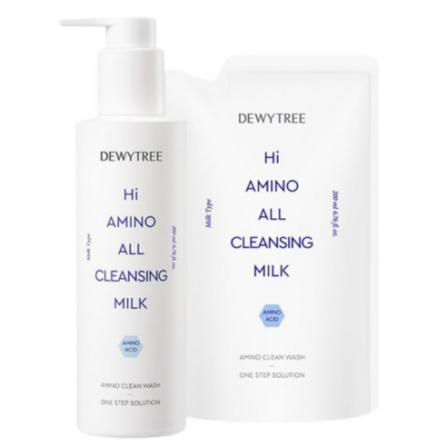 듀이트리 대용량 클렌징밀크 하이 아미노 본품200ml+리필200ml, 200ml, 2개