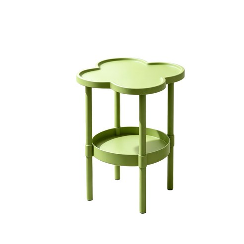 꽃 모양 네잎클로버 사이드 테이블, green