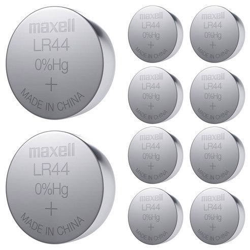 맥셀 LR건전지 LR-44 LR-44(무수은) 지름_11.6|전압_1.5|포장단위_1판(10EA) 1판 1118436 1420186, 1개, LR44