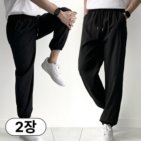 핏노블 1+1 남자 조거팬츠 여름용 트레이닝 쿨 작업복 바지 착용 후기 | 사이즈/핏 총정리 썸네일