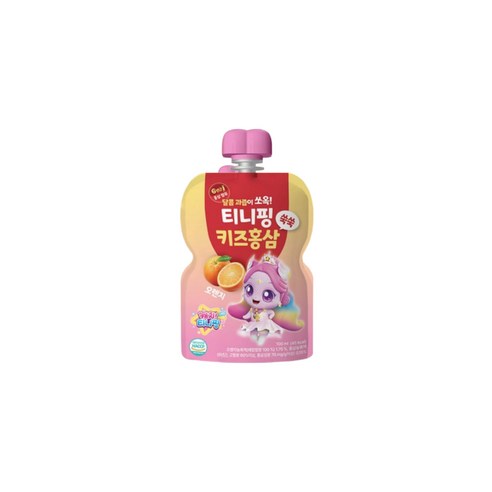 티니핑 키즈 홍삼 쑥쑥 오렌지, 100ml, 40개
