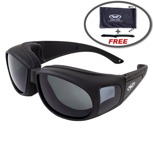 글로벌비전 아웃피터 바이크 고글 방풍 고글 GLOBAL VISION outfitter, 1개, 3.스모크