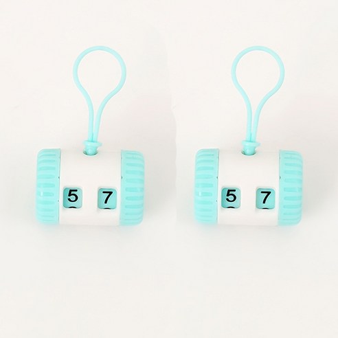1+1 뜨개질 카운터 스티치 마커, 2개, 블루