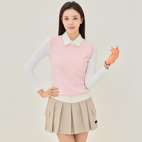 제이투제이 여성골프웨어 앞뒤배색 라운드 베스트