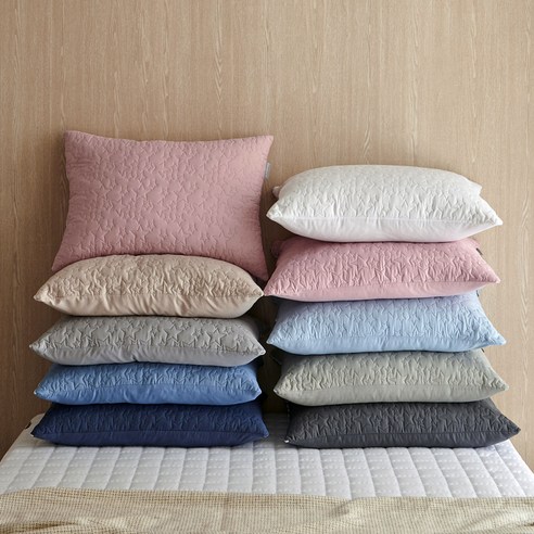 데시뉴 먼지없는 에센스 항균 누빔 베개커버 2P 후기 분석 - 누빔 디테일과 박음질 상태