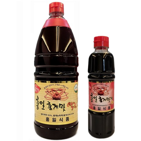 [홍일점] 홍게맛액젓1.8리터 1개 + 맛장500 1개 편스토랑 파김치비법, 1세트, 2.3L