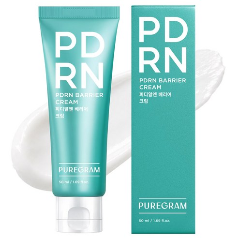 퓨어그램 비건 PDRN 피부장벽 베리어 리페어 크림 속건조 광채보습 피부과 레이저, 1개, 50ml