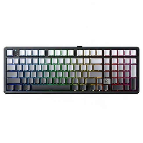 레오보그 Hi98C 프로 RGB 101 키 3모드 유무선 기계식 키보드, 블랙, 비위축, 제조사축