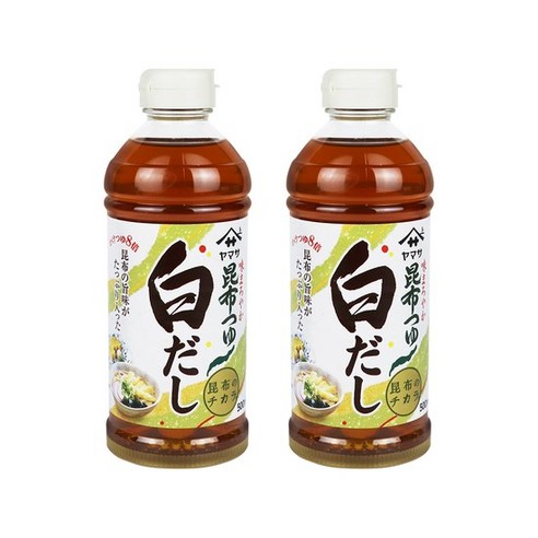 야마사 다시마쯔유 시로다시 (백다시) 500ml x 2개, 500ml, 2개