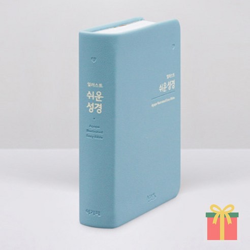 일러스트 쉬운성경 특소 단본 무지퍼 성경책, 아가페출판사, 일러스트쉬운성경_특소_라이트블루