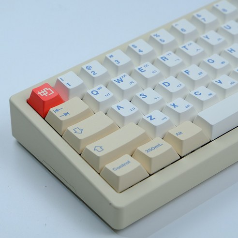 키캡디자인 두유키캡 소이밀크 체리 한글각인 PBT 1.7mm 염료승화 기계식키보드 독거미 앱코, 체리 한글