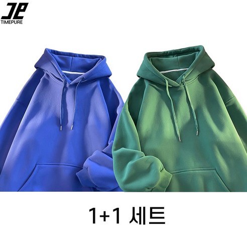압도적인 가성비! 1+1 루즈핏 후드 스웨트셔츠로 봄, 가을 스타일 완성