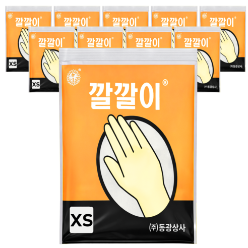 오라이브 동광상사 깔깔이 라텍스 미용장갑 중형 M, 10개, 아이보리