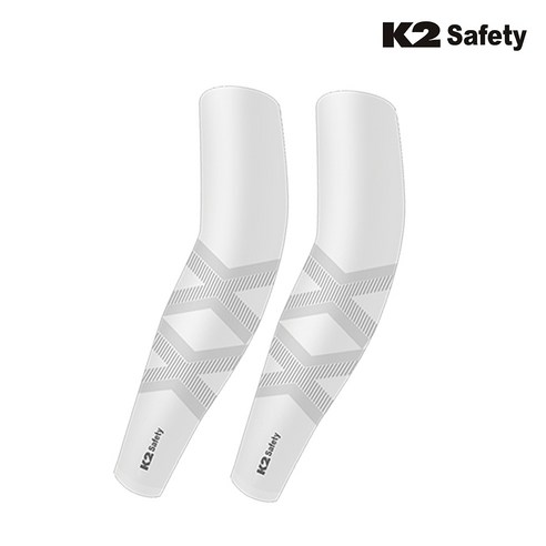 K2 safety 2x핏 쿨토시 자외선차단 팔토시 여름토시, 화이트2p, 1세트