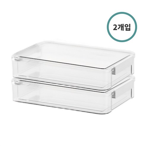 온빛 다용도 아크릴 문서 보관함 케이스, 1단, 대형 2개