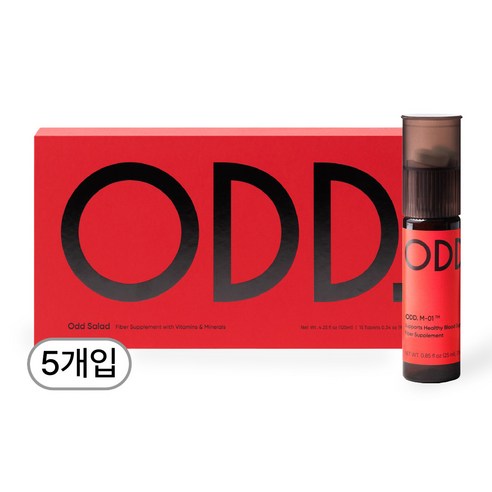ODD. M-01 오드 영양제 데일리 밸런스 케어, 5개입, 액상 25ml + 정제 1.2g
