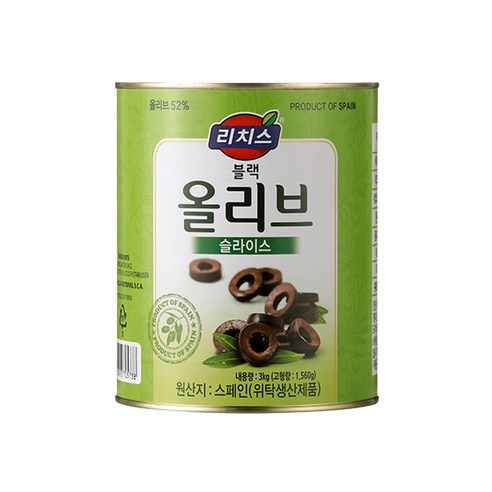 리치스 슬라이스 블랙 올리브, 3kg, 1개