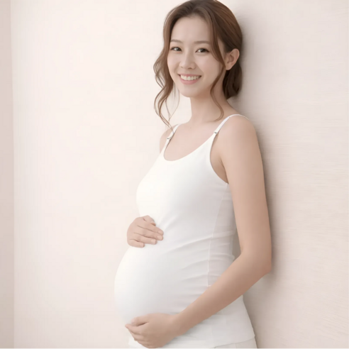 패드고정형 수유나시 임산부 속옷 러닝 캐미솔