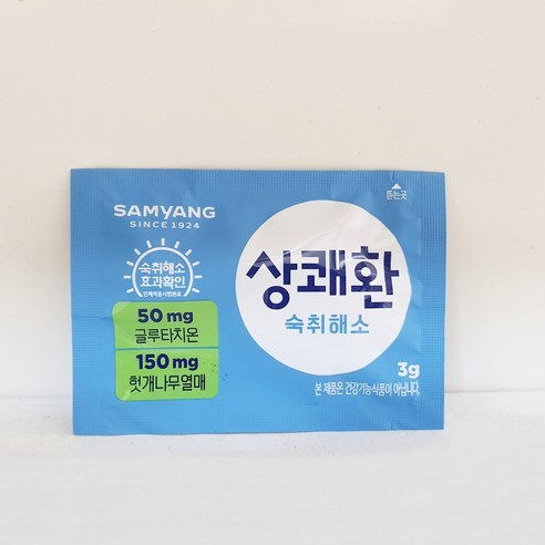 상쾌환 숙취해소제, 3g, 1개