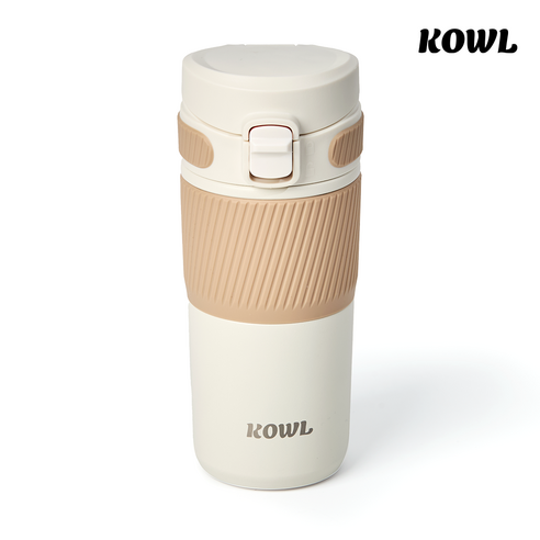 코울 원터치 데일리 보온보냉병 스텐316 텀블러, 1개, 아이보리, 450ml